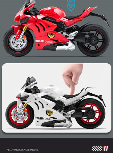 Sh Modelo De Motocicleta De Liga Leve 1:10