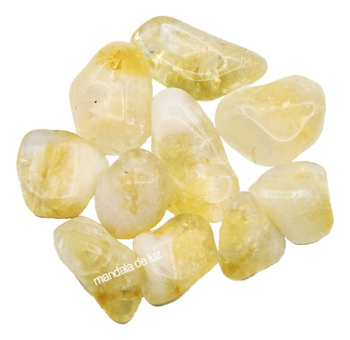 Pedra Citrino Prosperidade Amarelo Cristal M 100 Gramas