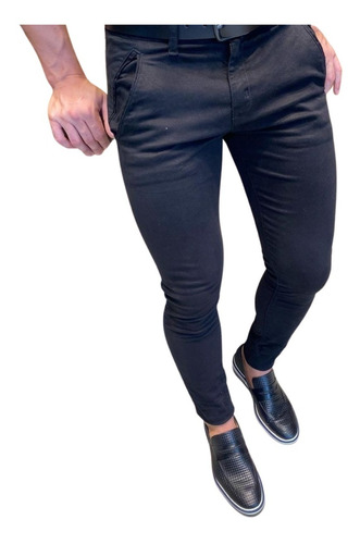 Calca Masculina Skinny Social Esporte Fino C/ Lycra Elastano