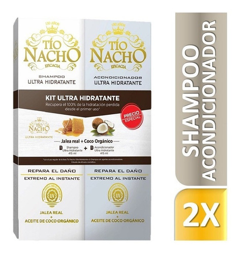 Set Tio Nacho Ultra Hidratante Shampoo-acondicionador 415ml