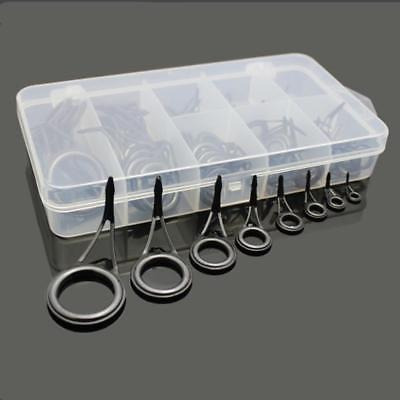 75pcs 8 Tamaño Barra De Pesca Guía Punta De Acero Inoxidable