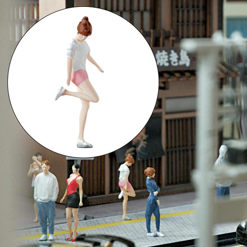 1/64 Figura De Modelo Cenas Em Miniatura Layout Em Escala S