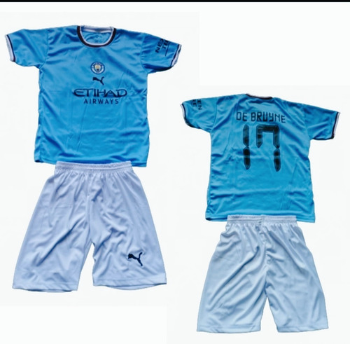 Imagen 9 de 10 de Uniformes De Fútbol P/niños, Real Madrid, Barcelona, City...