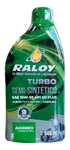 Aceite Raloy Turbo Semisintético 10w-30 Sn Plus