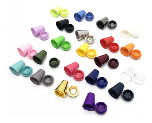 10x Bell End Stoppers Cord Ends Stoppers Versáteis Laranja