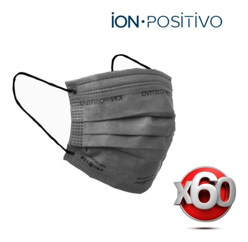 Imagen 2 de 6 de Barbijos Ion Positivo Tapabocas Nanopartículas Paquete X 60