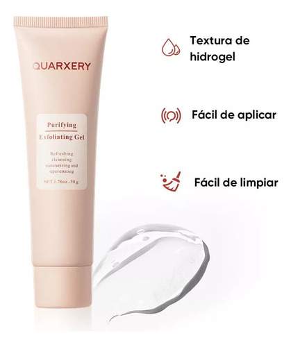 Quarxery Gel Exfoliante Suave Para Una Limpieza Profunda 50g