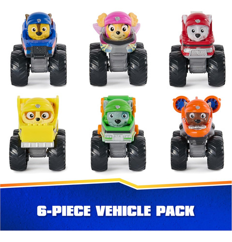 Paw Patrol: Rescue Wheels, 6-piece Pup Squad Racers, Toy ...