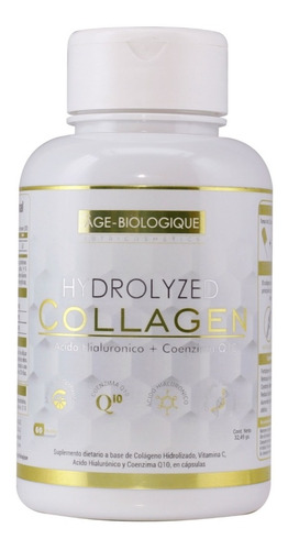 Imagen 1 de 7 de Colageno Collagen Hid Ac Hialuronico Q10 Vit C Agebiologique