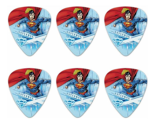 Superman Solitude Juego De 6 Púas Para Guitarra (calibre