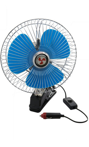 Mini Ventilador 16cm 6 12v Para Carro, Caminhões E Ônibus