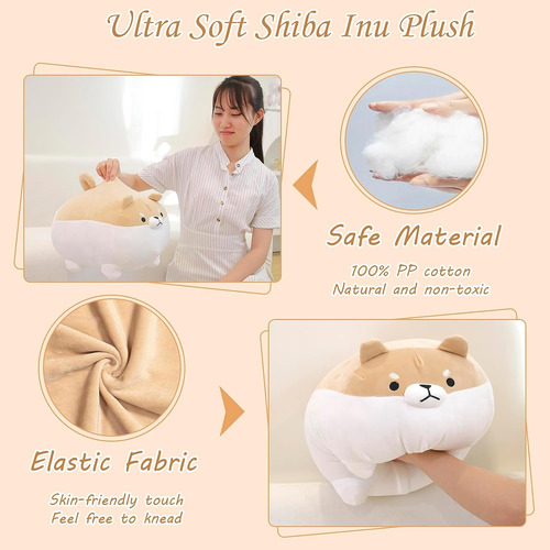 Toysym Shiba Inu Plush Kawaii Corgi Animales De Peluche Con