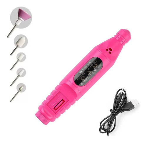 Lixador Profissional Elétrico De Unhas Com 5 Bicos