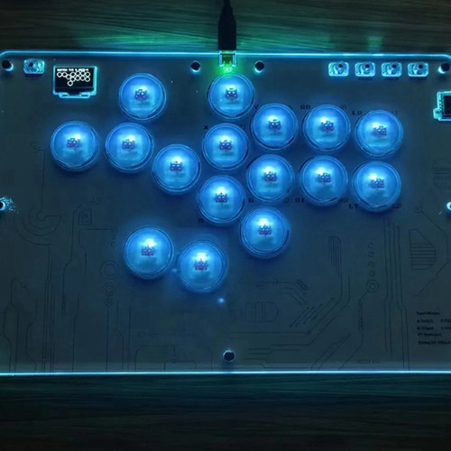 Teclado Arcade Joystick Hitbox Controller Rgb Para Juegos De