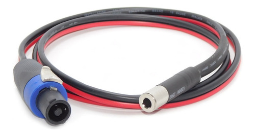 Imagen 2 de 3 de Cable Adaptador Plug Mono Hembra A Speakon Macho Hamc
