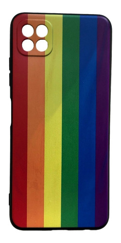 Para Samsung A12 - Carcasa Silicona - Arcoiris