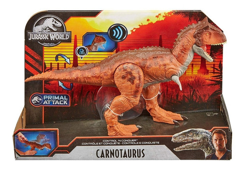 Imagen 1 de 3 de Jurassic World Carnotauro Control De Ataque