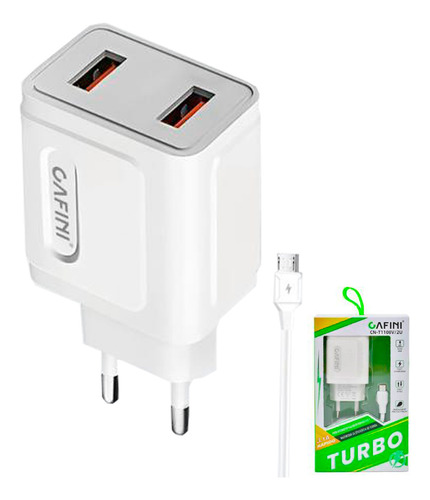 Cargador Micro 3.1a 2usb 1mt