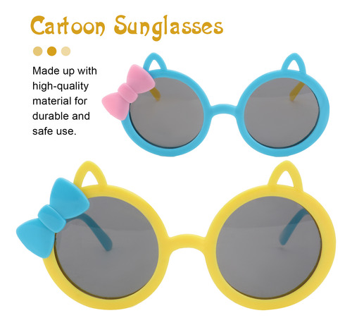 Gafas De Sol Infantiles Con Dibujos Animados, 2 Pares