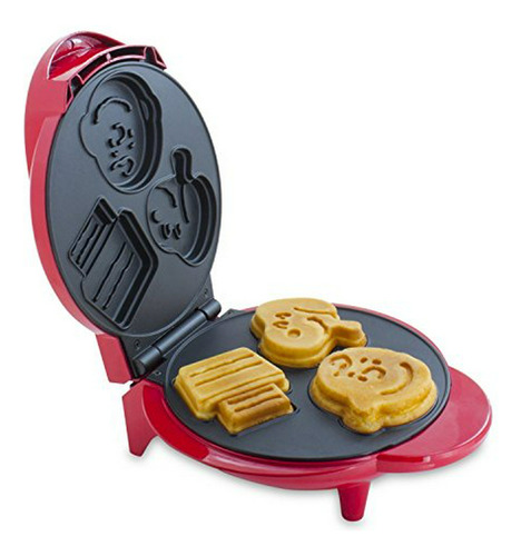 Waffle Maker Snoopy Y Charlie Brown, Rojo - Smart Planet