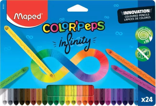  Lapices De Color Maped Infinity X24