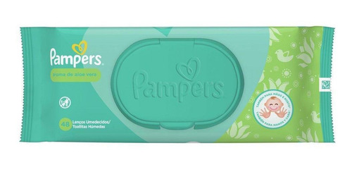 Imagem 2 de 8 de Toalhinhas Umedecidas Pampers Aloe Vera Com 48