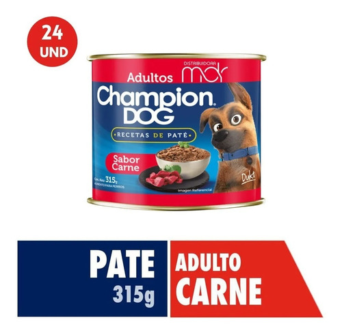 Champion Dog Recetas De Paté Carne 315gr Pack 24un Mp