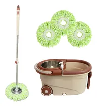 Comprar Trapeador Con Cubeta Giratorio + 3 Repuestos