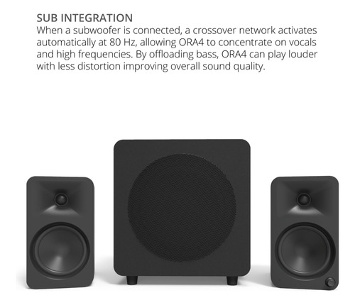 Powered Reference Speakers Kanto Ora4 140w W/ Bluetooth 5.0