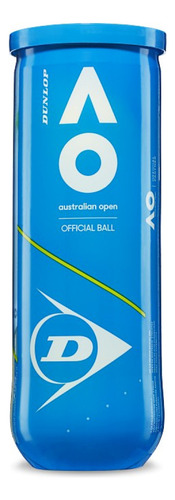 Tubo De Pelotas Dunlop Australian Open X3 En Amarillo | Dext