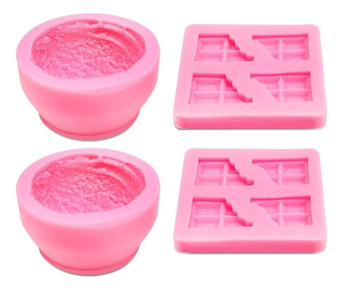 Molde Para Fazer Velas, 2 Moldes Em Forma Bola De Sorvete 3d