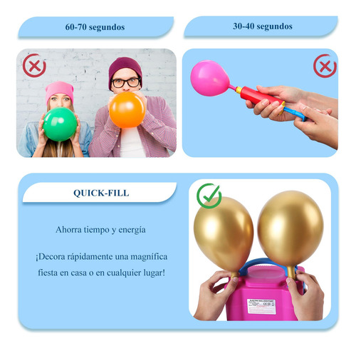 Bomba Para Inflar Globos - Inflador De Globos De Aire