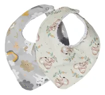 Comprar Baberos Bandana De Toalla De Algodón Set X 2 Doble Felpa