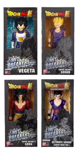 Dragon Ball Super Pack 4 Figuras Limit Breaker Series Bandai