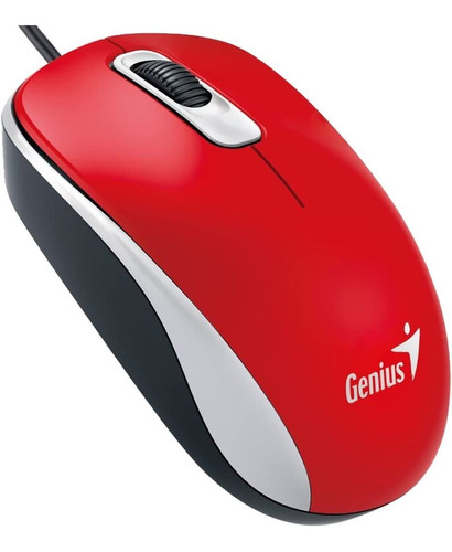Mouse Optico Usb Genius Dx-120 Dx-110 Rojo