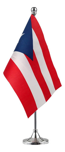 Bandera De Escritorio Gentlegirl, Puerto Rico, 20.8 X 14 Cm