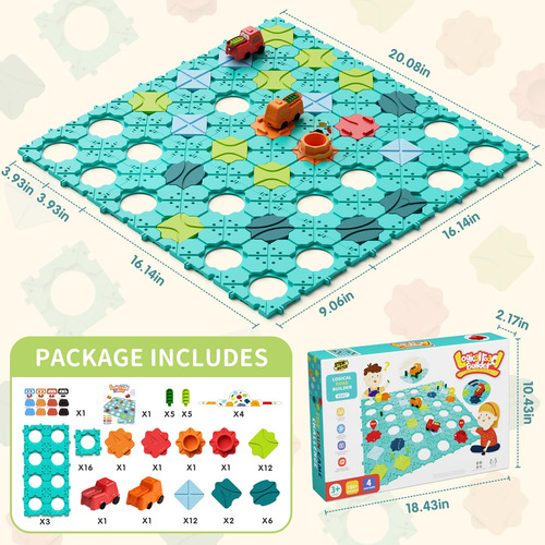 Juego De Mesa Puzzle Stem Logic Road Builder Juguetes Para N