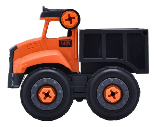Camión Volqueta Desmontable Contrucción Black+decker Tt027s- Camión Naranja
