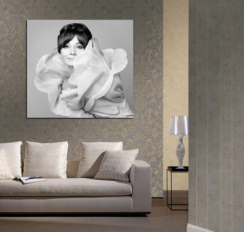Cuadro 60x60cm Audrey Hepburn Epoca Dorada Diva Fashion Art