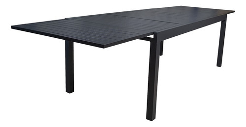 Mesa De Comedor Expandible Doume Interior,exterior 2 M/3.2 M Negro