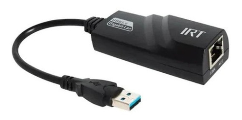 Cable Adaptador Ethernet A Usb 3.0 Irt Fx Color Negro