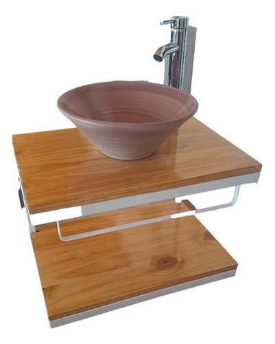Vanitory Colgante Decomilberg Moderno Blanco 50x40 Cm