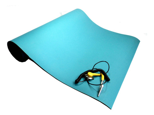 Manta Antiestática Azul Statron Az02 Esd de Duas Camadas 1000x600 Mm