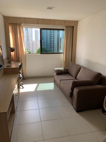 Imagem 2 de 9 de Flat Com 2 Quartos Para Alugar, 65 M² Por R$ 3.700/mês Com Taxas - Boa Viagem - Recife/pe - Fl0027