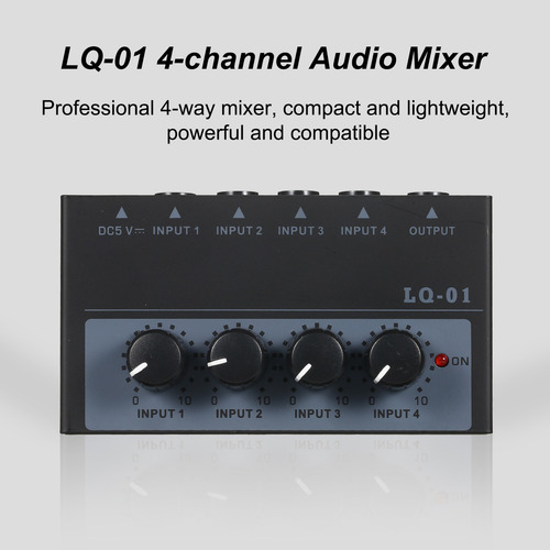 Micrófono De Teclado Mixer Channel Noise Con Entrada Ultraba