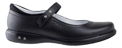 Zapato Escolar Para Niña Chabelo Piel C23-b Negro Originales