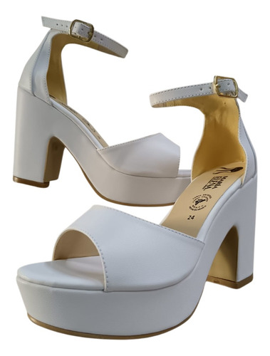 Plataforma Tacón Zapatilla De Mujer Mod 815 Alto 10 Cm