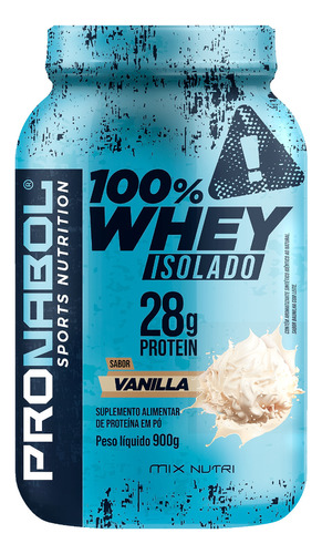 Pronabol 100% Whey Isolado 28g Protein 900g - Baunilha