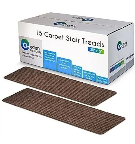 Alfombras Autoadhesivas Para Escalera 20x76cm- Moca X 15u.
