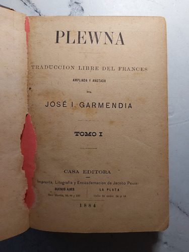 Plewna Guerra De Oriente. J. Garmendia. En Español. Ian1502